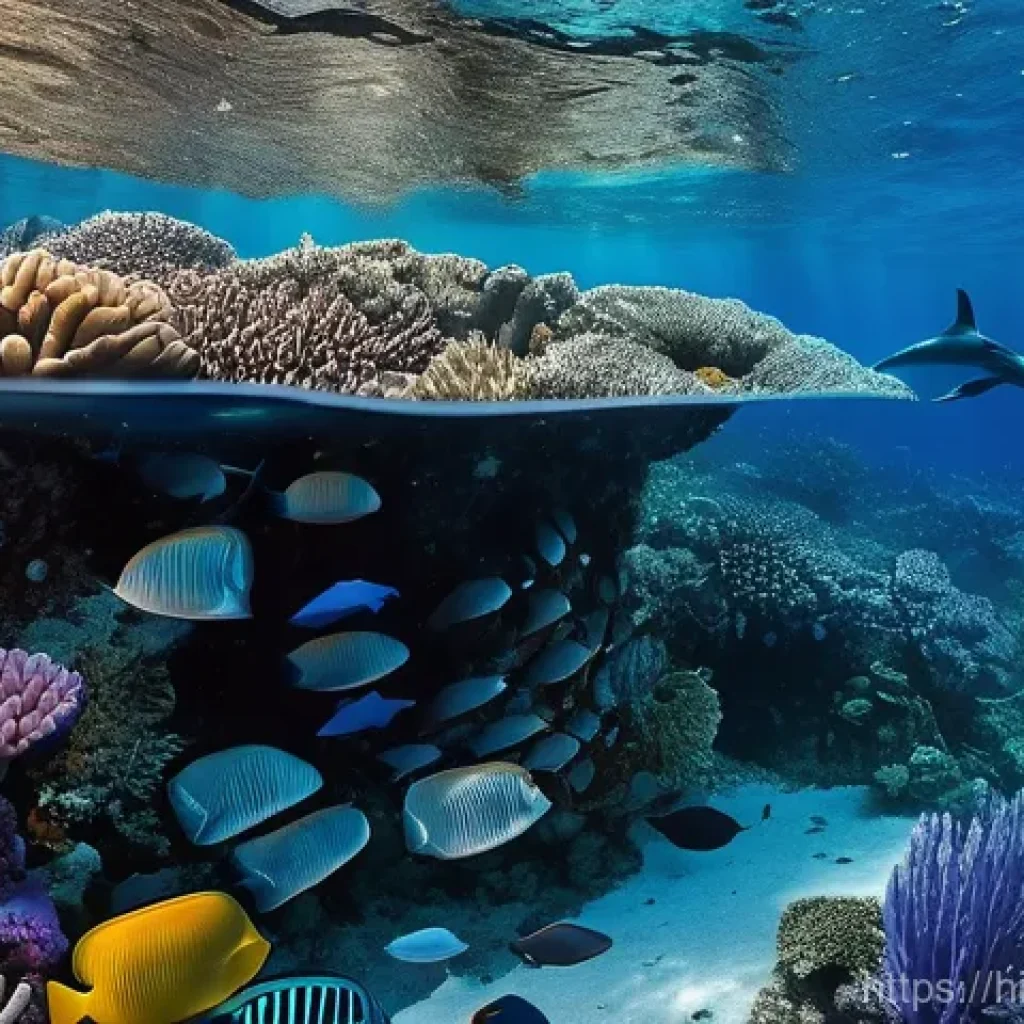 동티모르의 동물 보호 활동 - **A Vibrant Underwater World in East Timor:**
    A breathtaking, hyper-realistic underwater scene c...